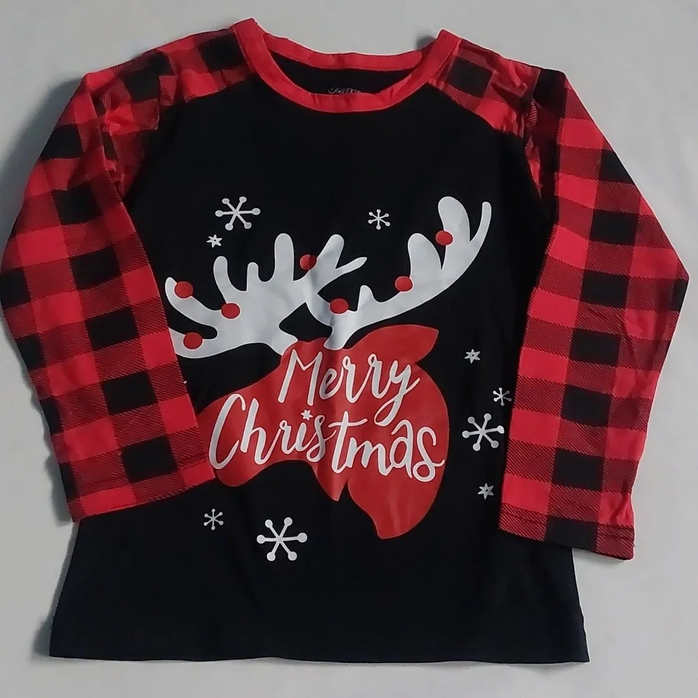 Joyin merry christmas kids pajama set Red‎ size 8